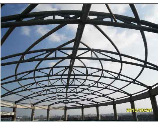 崇明中煤朔州宾馆管桁架工程
